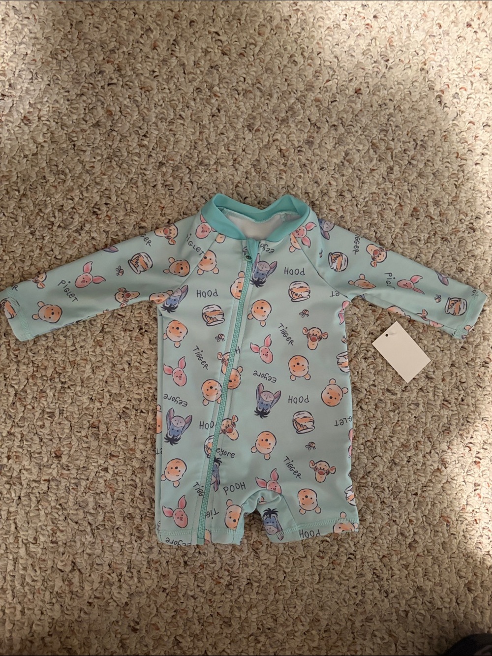 Disney Light Blue Winnie the Pooh & Friends Long-Sleeve Rashguard